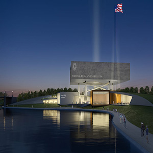 Medal of Honor Museum at Night Rendering